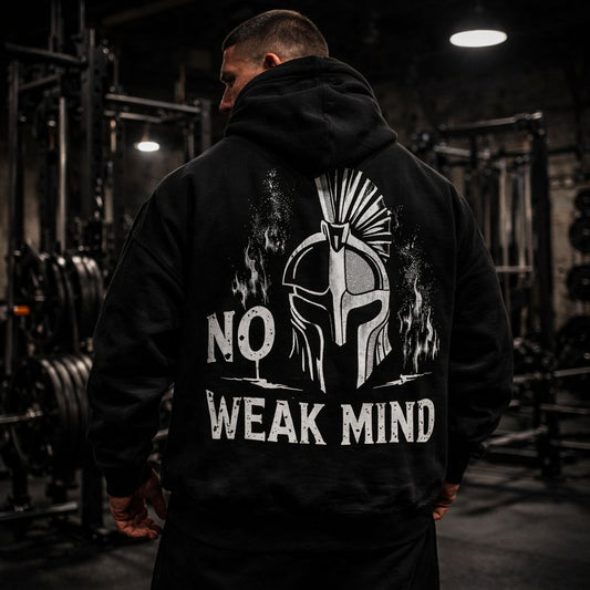 NO WEAK MIND PREMIUIM HOODIE (BACKPRINT)