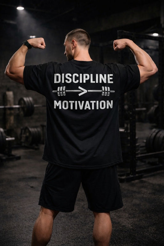 DISCIPLINE MOTIVATION PREMIUM SHIRT (BACKPRINT)