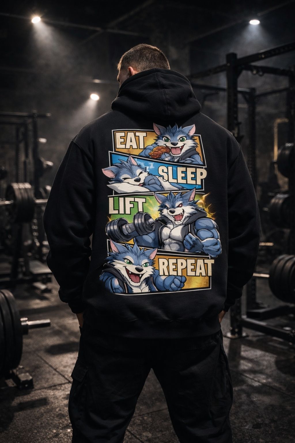 EAT SLEEP LIFT REPEAT HOODIE (BACKPRINT)